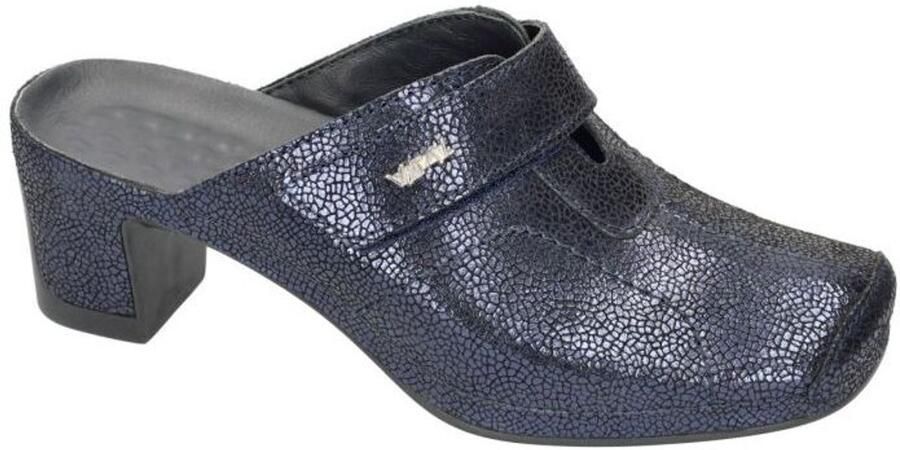 Vital -Dames blauw donker slippers & muiltjes