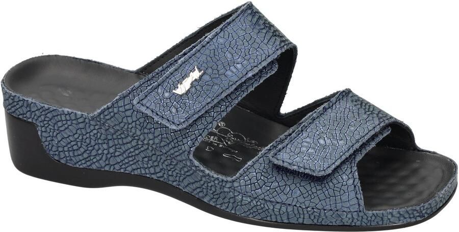 Vital -Dames blauw donker slippers & muiltjes