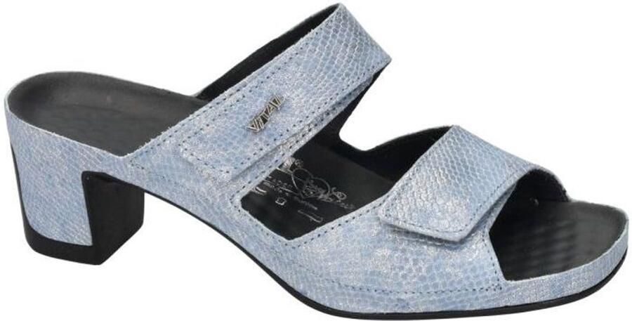 Vital -Dames blauw licht slippers & muiltjes