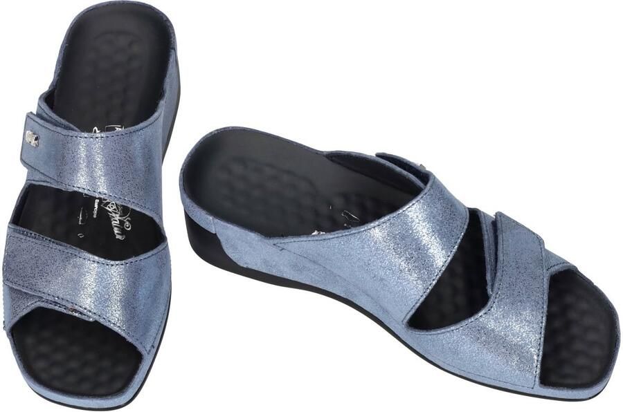 Vital -Dames blauw licht slippers & muiltjes