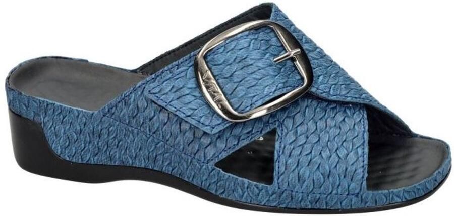 Vital -Dames blauw slippers & muiltjes