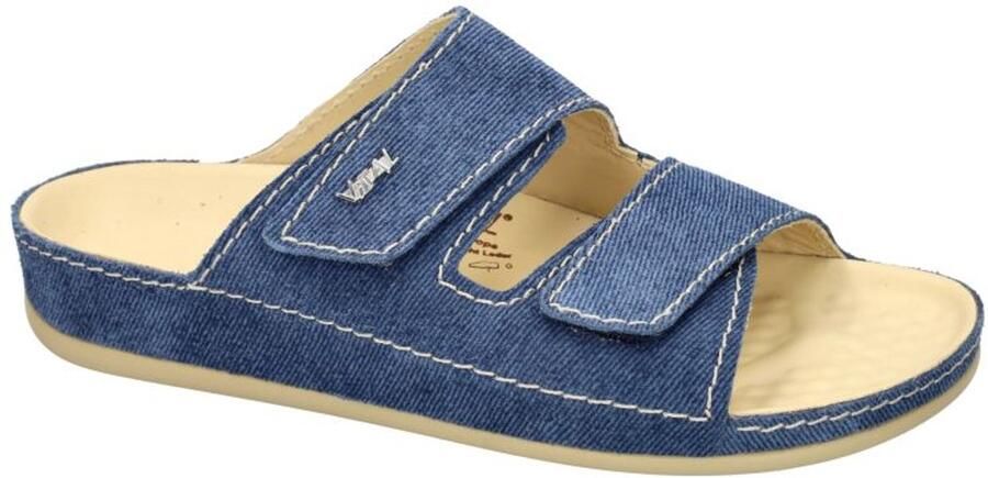 Vital -Dames blauw slippers & muiltjes