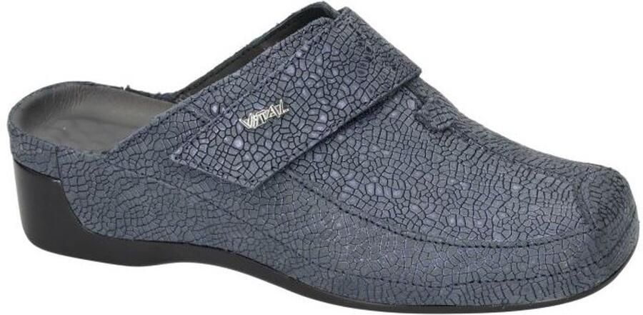 Vital -Dames blauw slippers & muiltjes