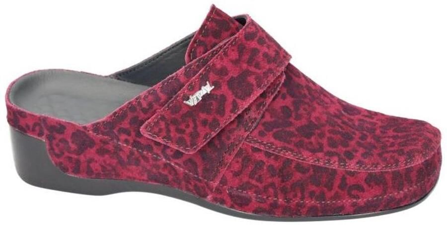 Vital -Dames bordeaux slippers & muiltjes