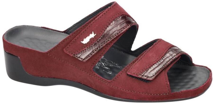 Vital -Dames bordeaux slippers & muiltjes