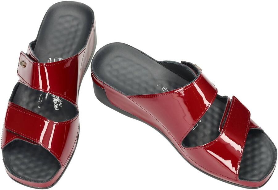Vital -Dames bordeaux slippers & muiltjes
