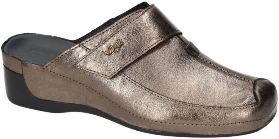 Vital -Dames brons slippers & muiltjes