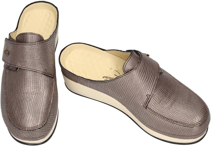 Vital -Dames brons slippers & muiltjes