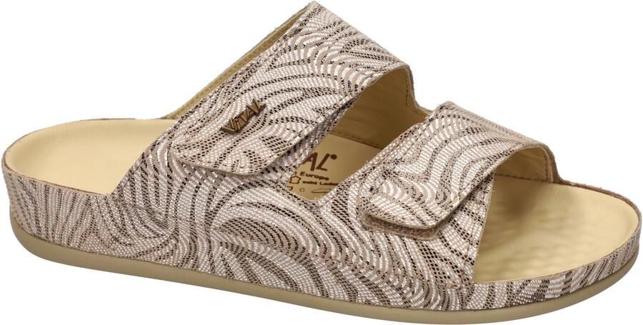 Vital -Dames dierprint slippers & muiltjes