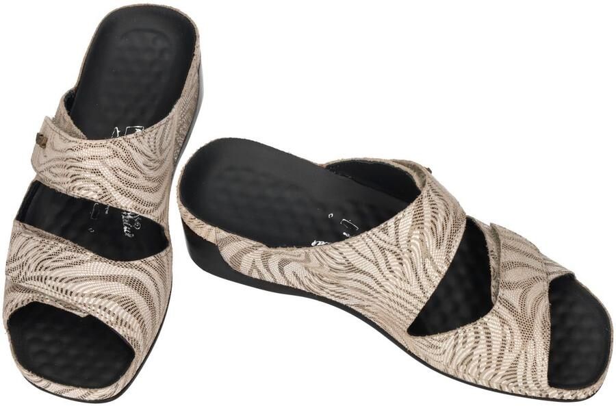 Vital -Dames dierprint slippers & muiltjes
