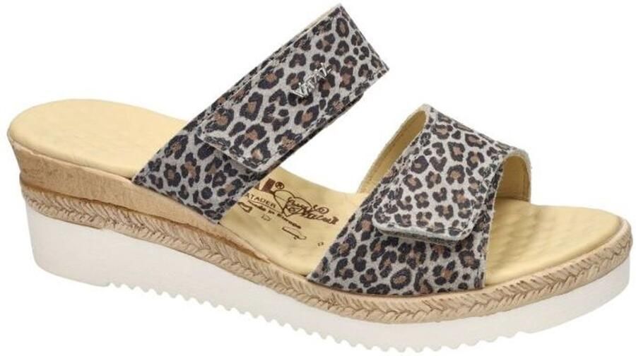 Vital -Dames dierprint slippers & muiltjes
