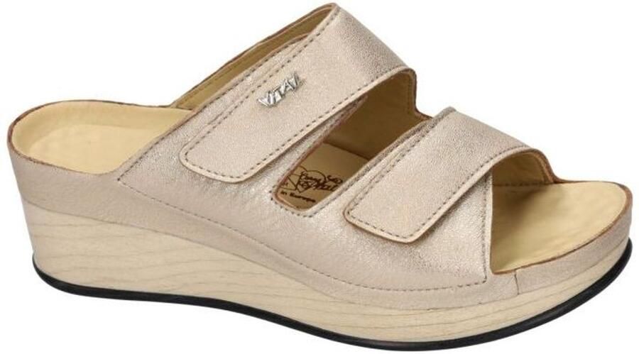 Vital -Dames goud slippers & muiltjes