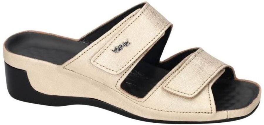 Vital -Dames goud slippers & muiltjes