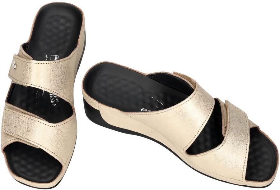 Vital -Dames goud slippers & muiltjes