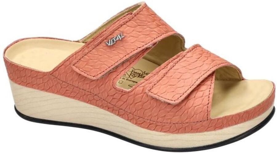 Vital -Dames oud roze slippers & muiltjes
