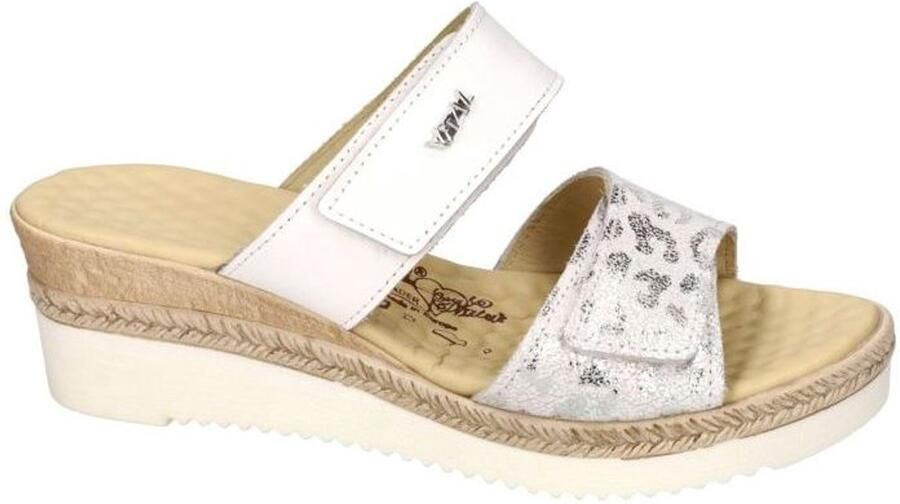 Vital -Dames wit slippers & muiltjes