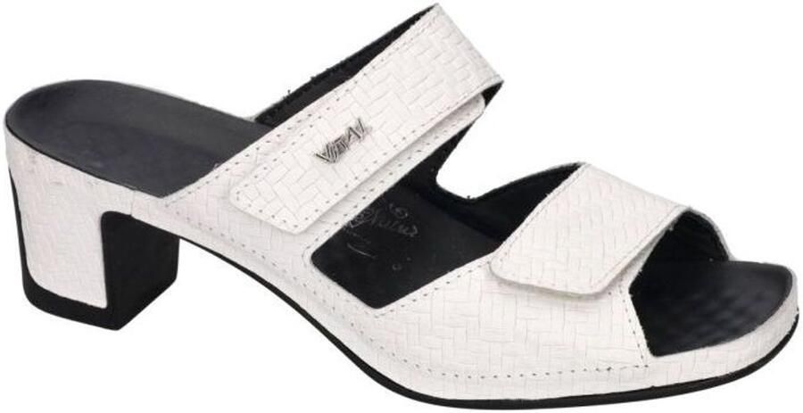 Vital -Dames wit slippers & muiltjes