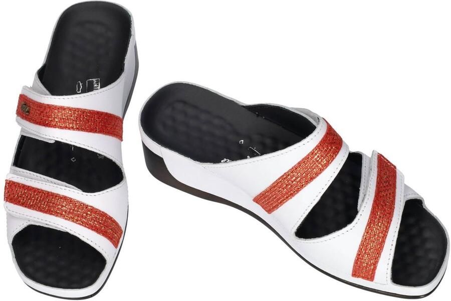 Vital -Dames wit slippers & muiltjes