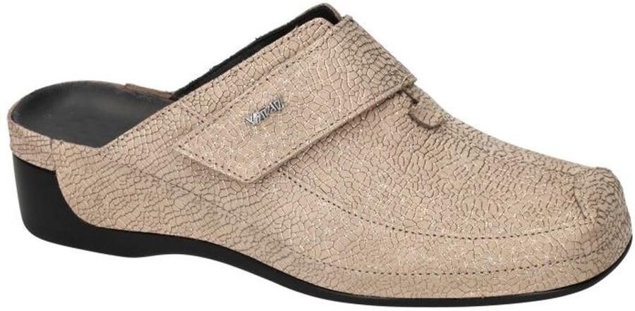 Vital -Dames zandkleur slippers & muiltjes