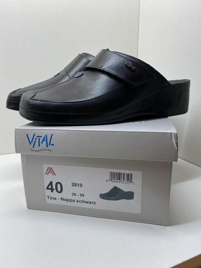 Vital -Dames zwart slippers & muiltjes - Foto 3
