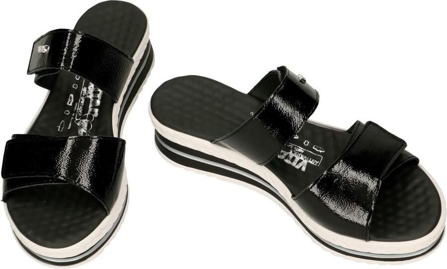 Vital -Dames zwart slippers & muiltjes