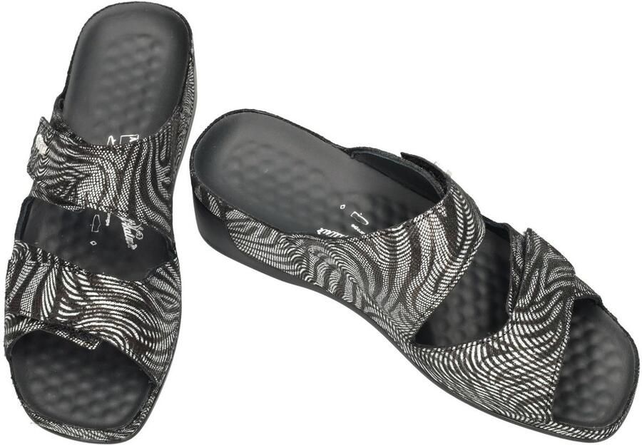 Vital -Dames zwart slippers & muiltjes