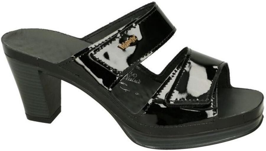 Vital -Dames zwart slippers & muiltjes