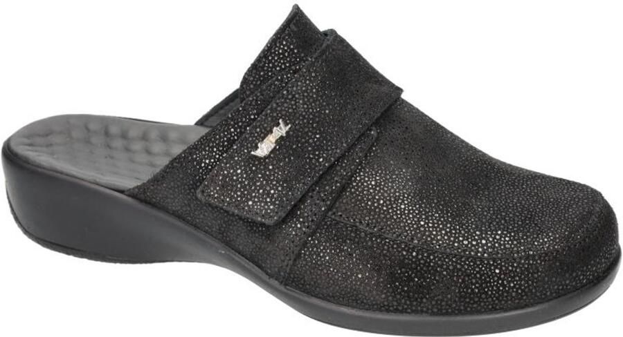 Vital -Dames zwart slippers & muiltjes
