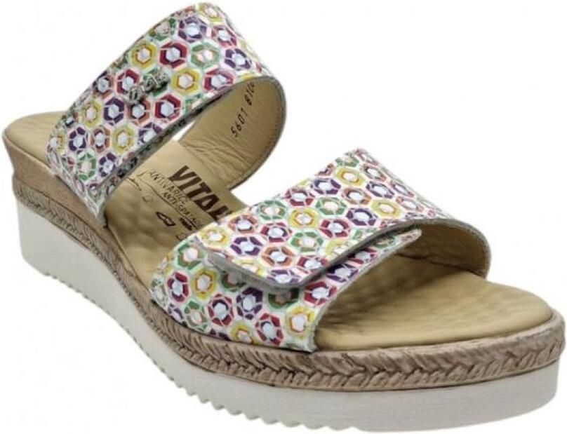 Vital Slippers olivia geo multicolor muiltje
