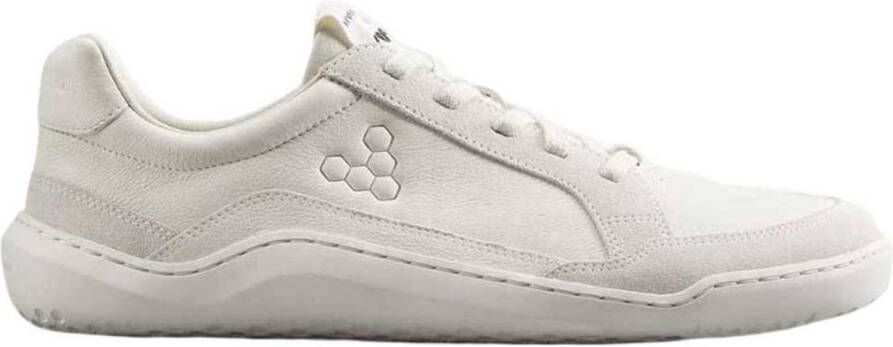 Vivobarefoot Gobi Ii Premium Leather Barefoot Schoenen Wit Grijs Vrouw