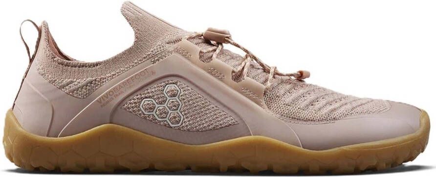 Vivobarefoot Primus Trial Knit Fg Barefoot Trailschoenen Beige Vrouw