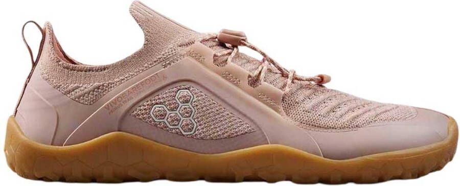 Vivobarefoot Primus Trial Knit Fg Barefoot Trailschoenen Beige Vrouw