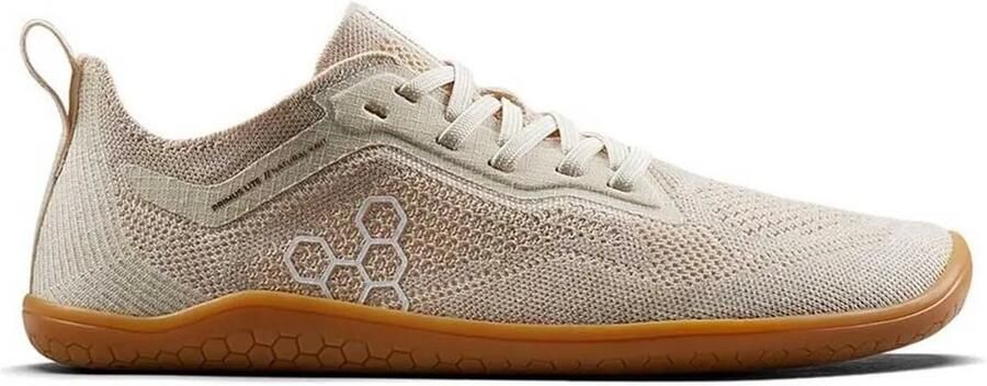Vivobarefoot Primus Lite Knit Natural Barefoot Schoenen Beige Vrouw