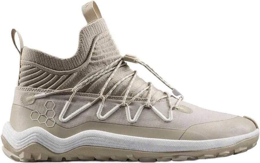 Vivobarefoot Primus Trail Flow Distancia Barefoot Trailschoenen Beige Vrouw