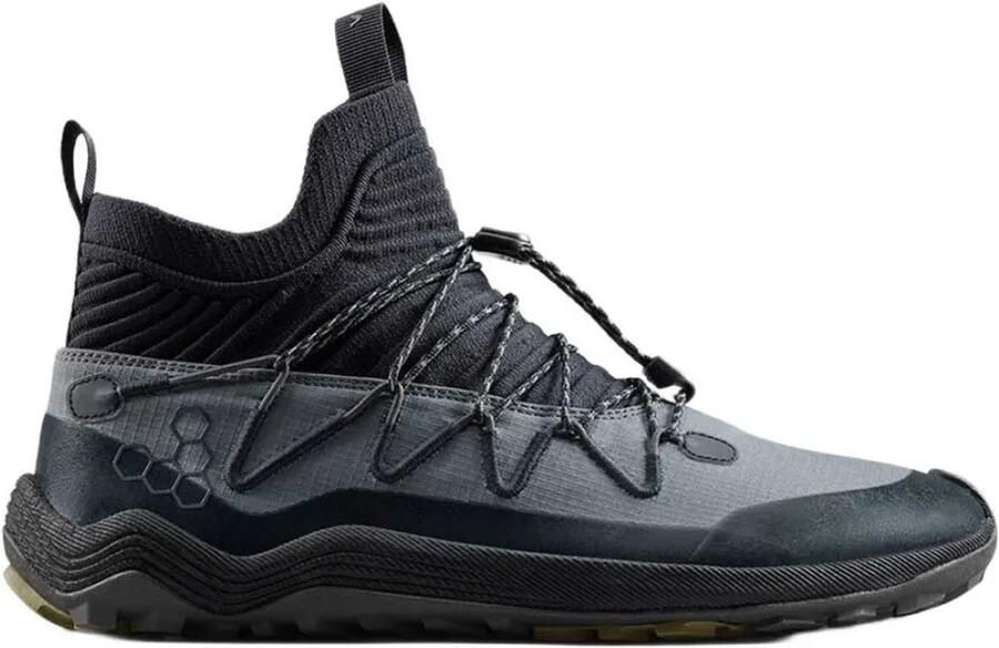 Vivobarefoot Primus Trail Flow Distancia Barefoot Trailschoenen Grijs Man