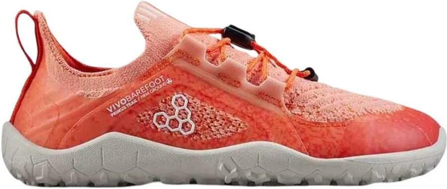 Vivobarefoot Primus Trail Knit Fg Barefoot Preschool Trailschoenen Oranje