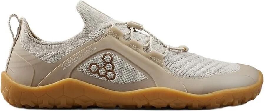 Vivobarefoot Primus Trail Knit Fg Barefoot Trailschoenen Beige Vrouw