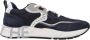 Voile Blanche Blauwe Suède Sneaker met Leren Inzetstukken - Thumbnail 1