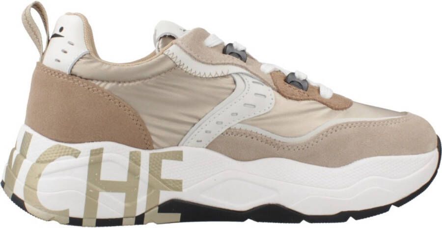Voile Blanche Beige Suede Nylon Sneaker Club Sneakers