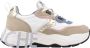 VOILE BLANCHE Lage Sneakers Dames Club105 Maat: 37 Materiaal: Suède Kleur: Wit - Thumbnail 1
