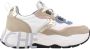 VOILE BLANCHE Lage Sneakers Dames Club105 Maat: 37 Materiaal: Suède Kleur: Wit - Thumbnail 1