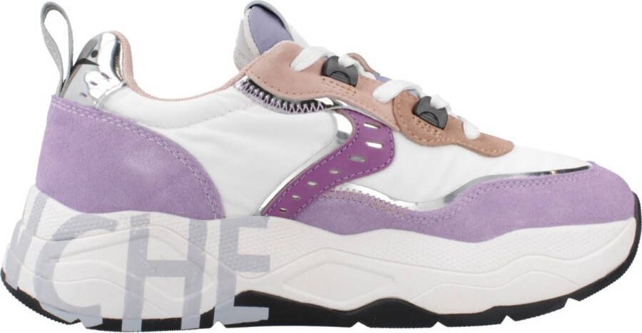 Voile blanche Suede and technical fabric sneakers Club105. White Dames