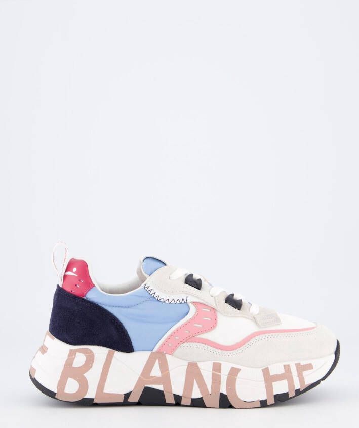 Voile blanche Suede and technical fabric sneakers Club105. Multicolor Dames