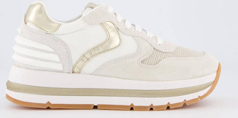 VOILE BLANCHE Lage Sneakers Dames Maran Power Maat: 35 Materiaal: Suède Kleur: Wit