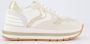 VOILE BLANCHE Lage Sneakers Dames Maran Power Maat: 35 Materiaal: Suède Kleur: Wit - Thumbnail 1