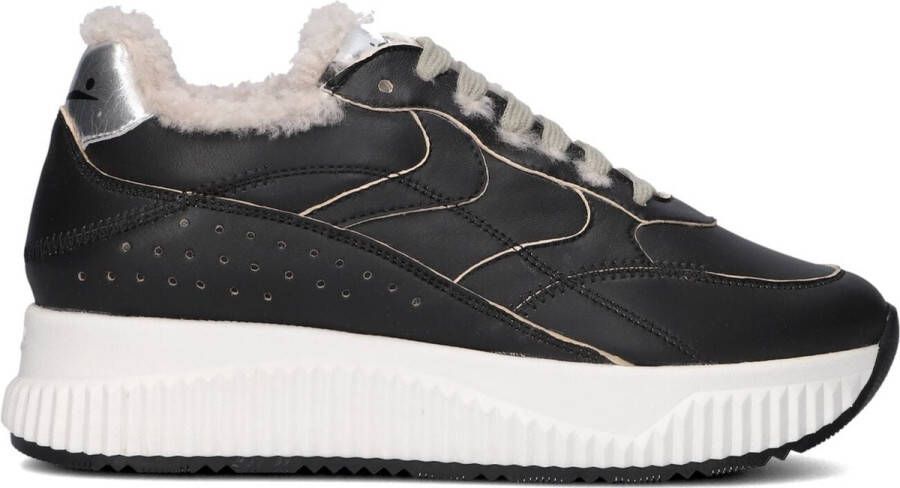 VOILE BLANCHE Lage Sneakers Dames Lana Fresh Maat: 38 Materiaal: Leer Kleur: Zwart
