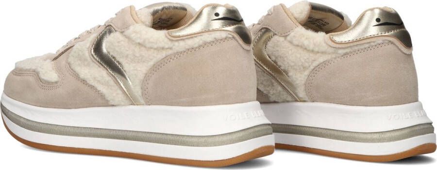 VOILE BLANCHE Lage Sneakers Dames Merry Curly Maat: 40 Materiaal: Suède Kleur: Beige
