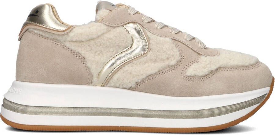VOILE BLANCHE Lage Sneakers Dames Merry Curly Maat: 40 Materiaal: Suède Kleur: Beige