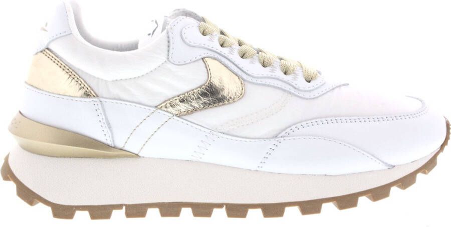 VOILE BLANCHE Lage Sneakers Dames Qwark Hype Woman Maat: 36 Materiaal: Leer Kleur: Wit