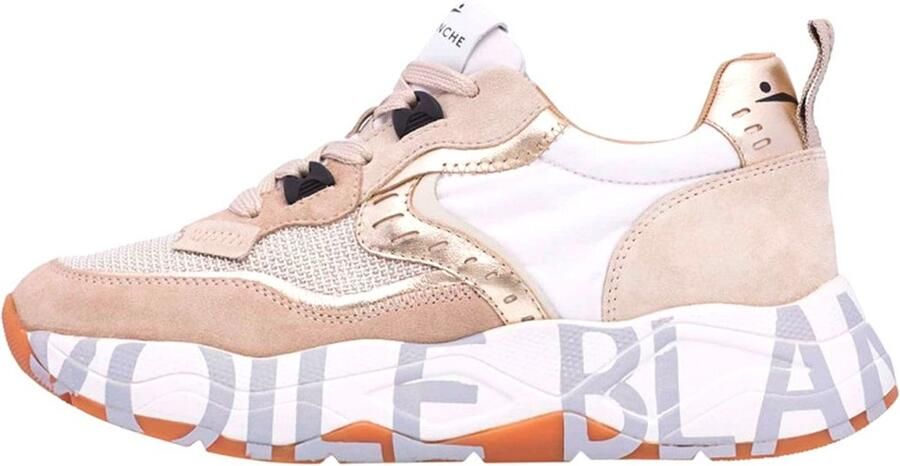 Voile blanche Beige Sneakers Club105 in leer nylon Beige Dames